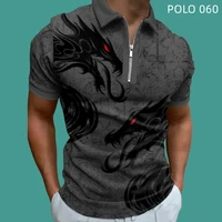summer men polo shirts with short sleeve polyester mens clothing printing polo shirt men breathable tops korean fashion clothing