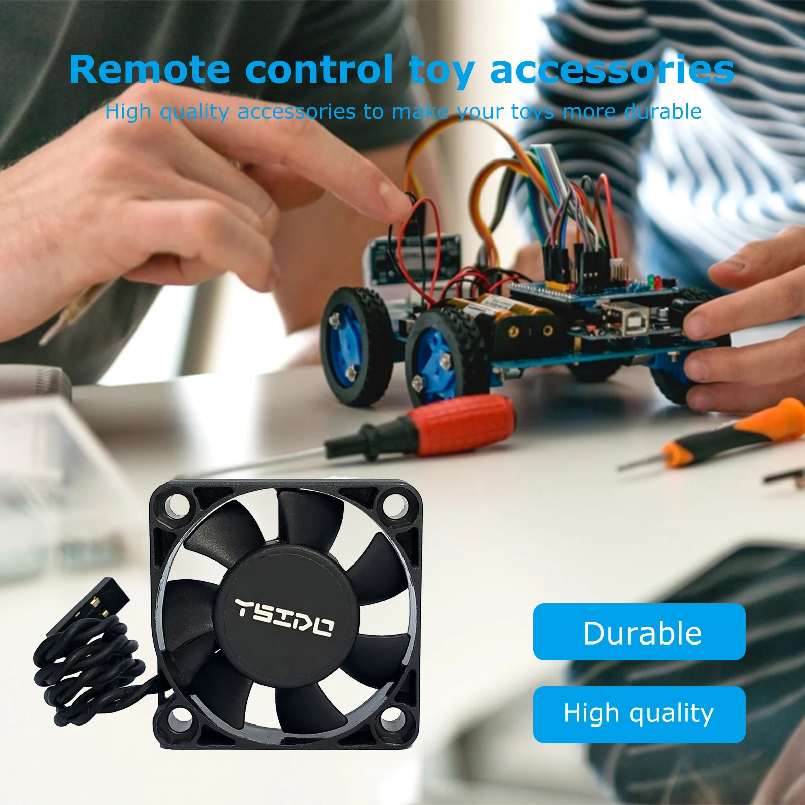 

Высокоскоростной охлаждающий вентилятор YSIDO для Hobbywing Traxxas 4268 4274 1/10 1/8 RC Car 16000 об/мин, бесщеточный двигатель, вентилятор для рассеивания тепла