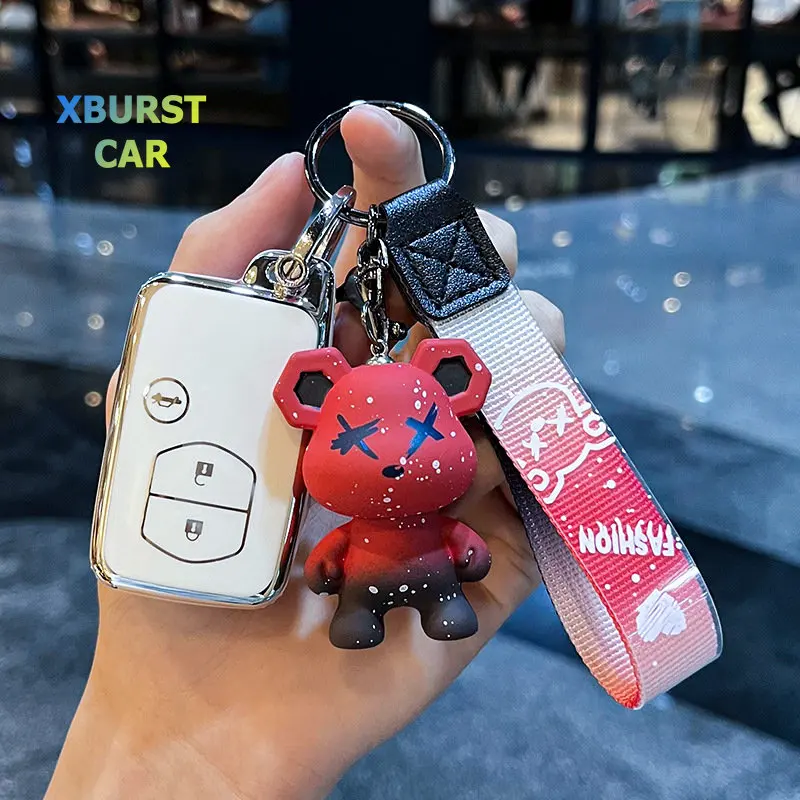 

3 Button For Toyota Camry Prius Land Cruiser Prado 150 Crown For Subaru Foreste XV TPU Car Remote Key Case Cover Fob Accessories