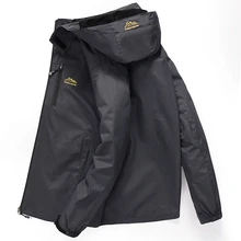 Men's Casual Waterproof Hooded Jacket 2019 Spring Fall Lightweight Windbreaker Bomber Jackets Male Raincoat Windproof  Coat