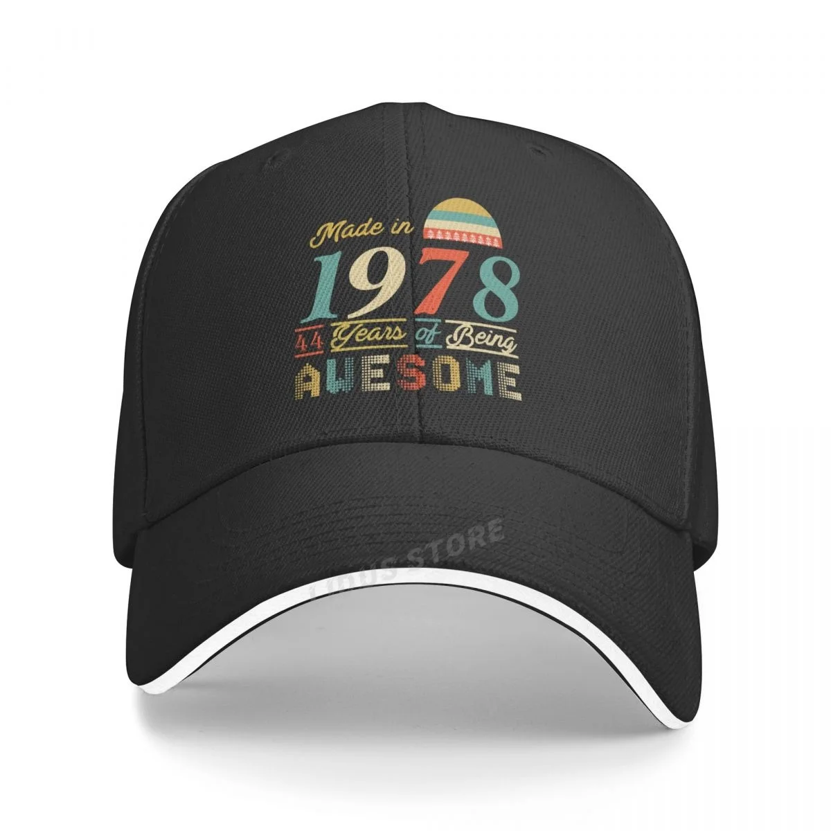 

Fashion hats Made In 1978 44 Years Of Being Awesome 44th Birthday Gift Printing baseball cap Summer Caps New Youth sun hat