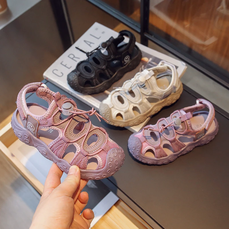 New Arrival Summer Kids Sandals Girls Boy Sandals Closed Toe Sandals For Kids Sport Soft Girls Beach Shoes Children Footwear