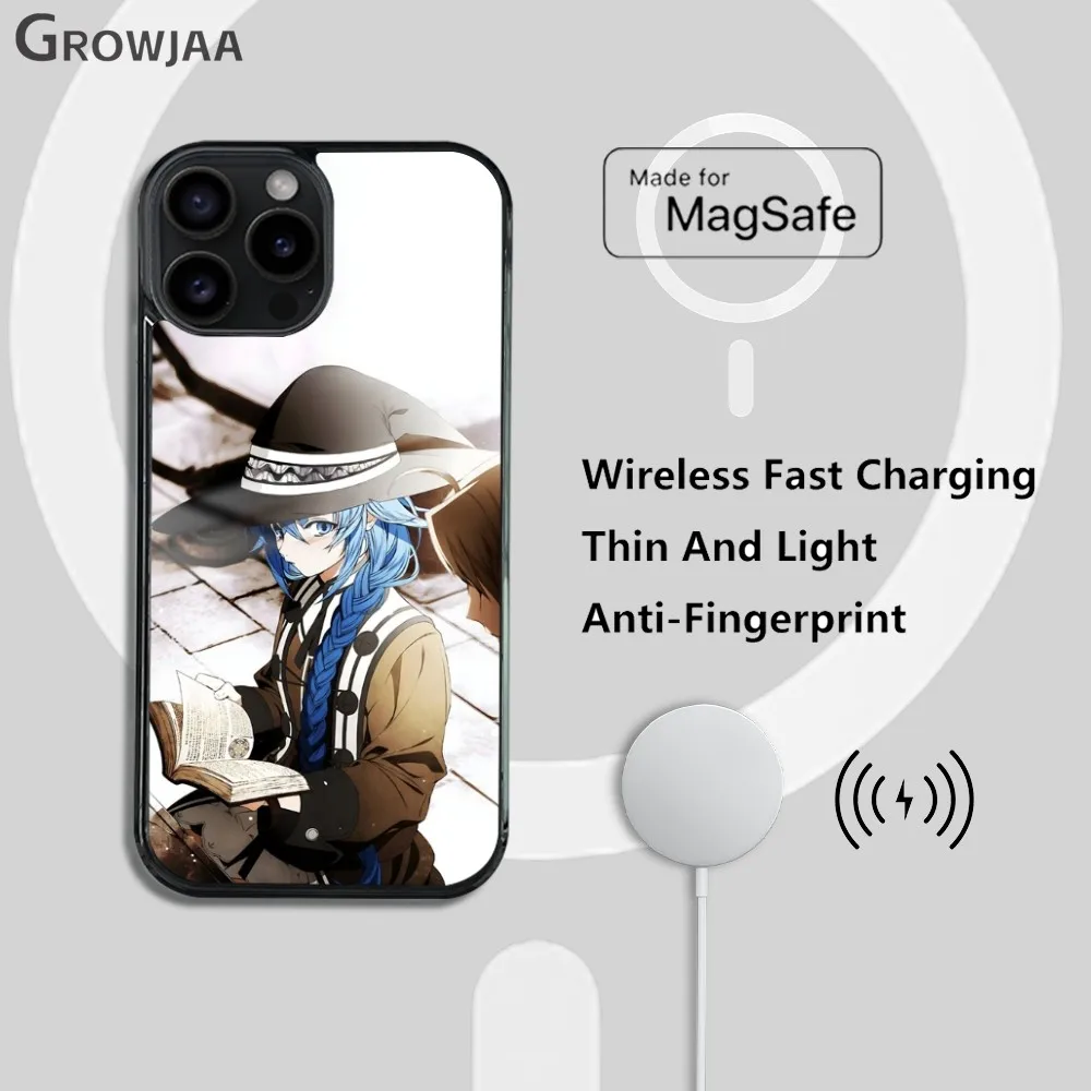Чехол для телефона M-Mushoku T-Tensei в стиле аниме iPhone 16 15 14 13 12 11 Pro Max Plus Mini Magsafe Mirror