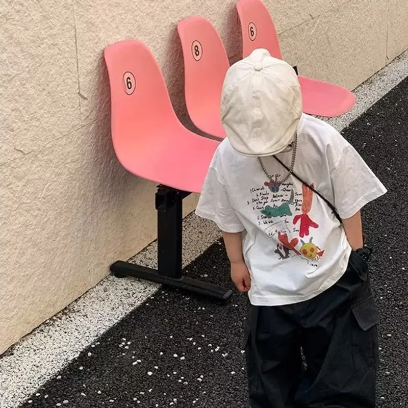 

Clothing For Boys Children's T-shirts High Teen Fashion Baby Summer Clothes Korea Kids Tee Short T-shirt Boy Top 10 12 Years