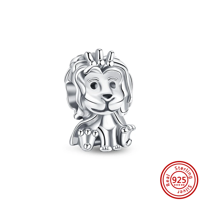 Браслет Pandora женский из серебра 925 пробы с бусинами в виде животных