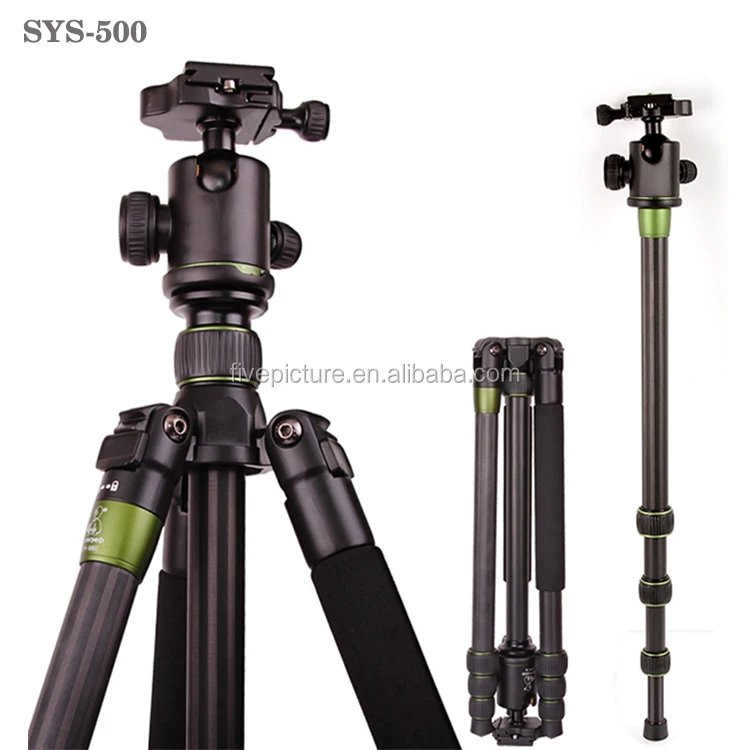 

SYS-500C Professional heavy duty Tripod For SLR Camera Portable Traveling Changeable Tripod Ball Head Monopod China
