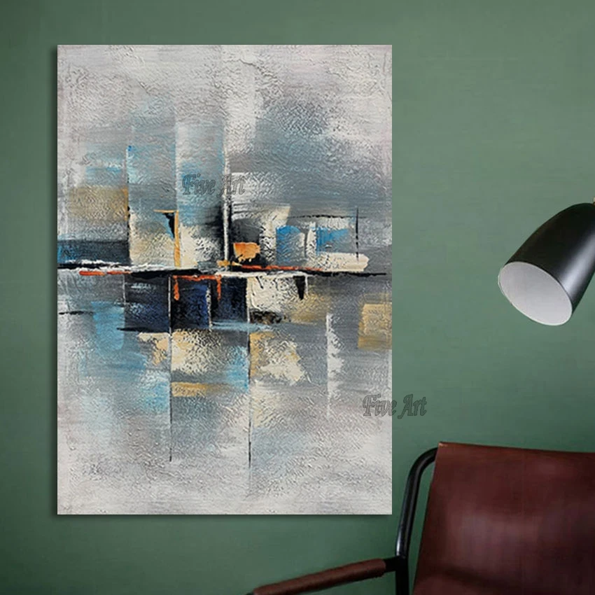 

Новая абстрактная картина маслом на холсте, искусство, Настенная картина для гостиной, 100% ручная работа, домашние аксессуары, украшение без рамки