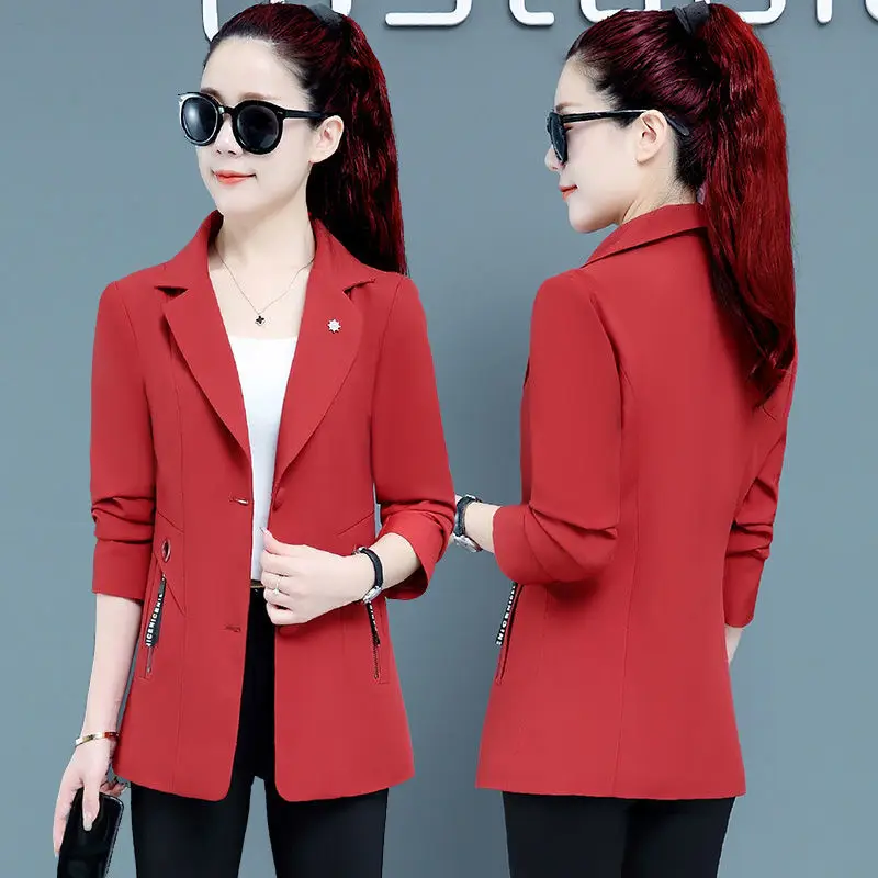 

Spring And Autumn Suit Jacket Women's New fashion Female Coat Blazer Short Casual Lady Outerwear