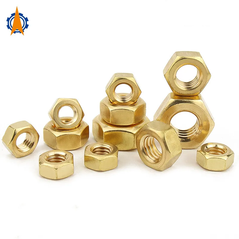 Купи 5/10/20/50pcs din 934 Brass Hexagon Nut m1.4 m1.6 m2 m2.5 m3 M4 M5 M6 M8 M10 M12 M14 M16 M18 M20 M22 M24 Mechanical Copper Nut за 160 рублей в магазине AliExpress