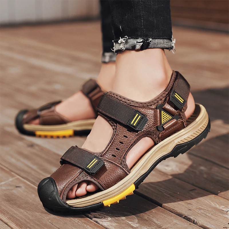 Men's Beach Sandals Lightweight Quick Dry Water Shoes Bag Toe Comfortable Breathable Casual Clogs