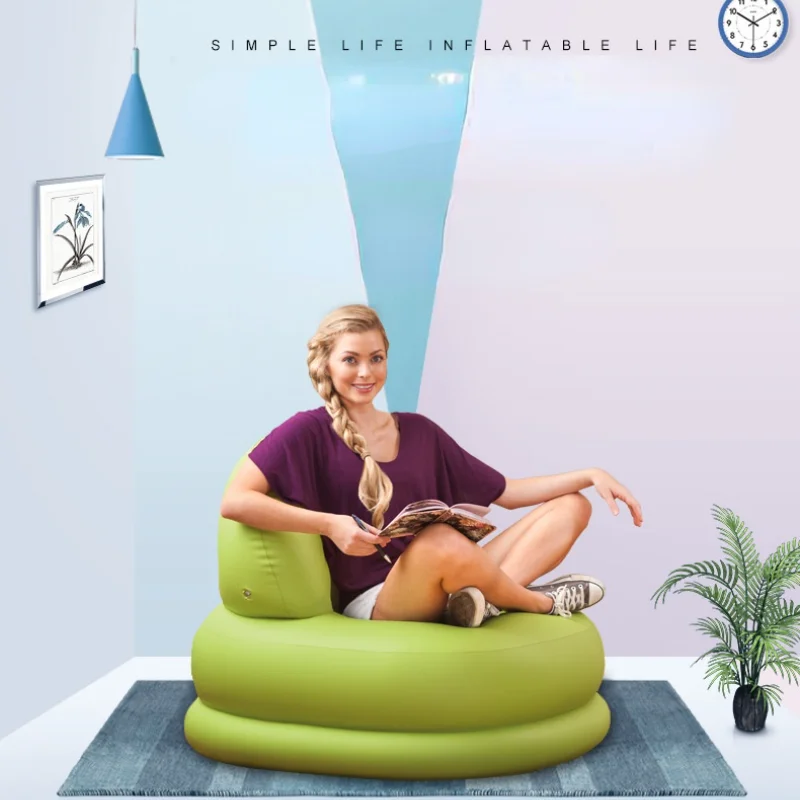 Креативный маленький диван для спальни балкона Одноместный шезлонг надувной