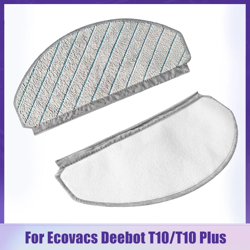 

High Quality Mop Rags Accessories For Ecovacs Deebot T10/T10 Plus Robot Vacuum Cleaner Washable Mop Cloth Mop Pads Replacement
