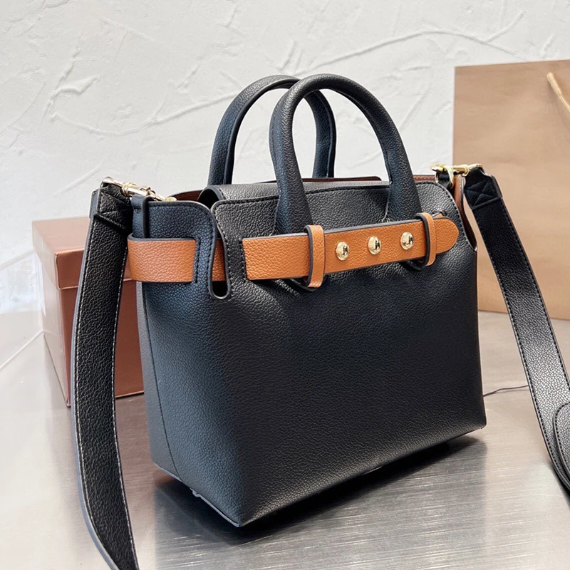 

Fashionable Temperament Female Bag Large Capacity Diagonal Shoulder Bag Commuter Handbag Cowhide Hand Carry Fashion Shopping Bag