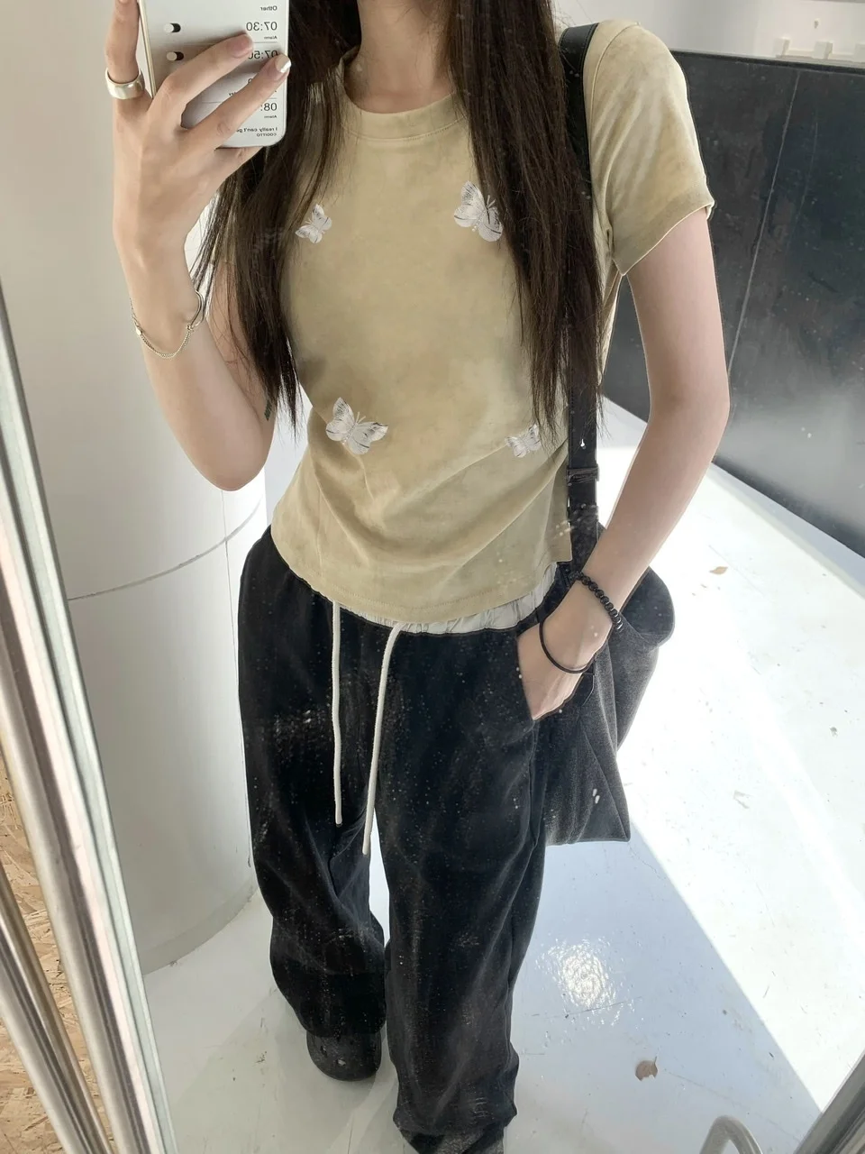 Pphome Sweet Cool Casual ~ Футболка с короткими рукавами и принтом Gyaru летний дизайн короткий