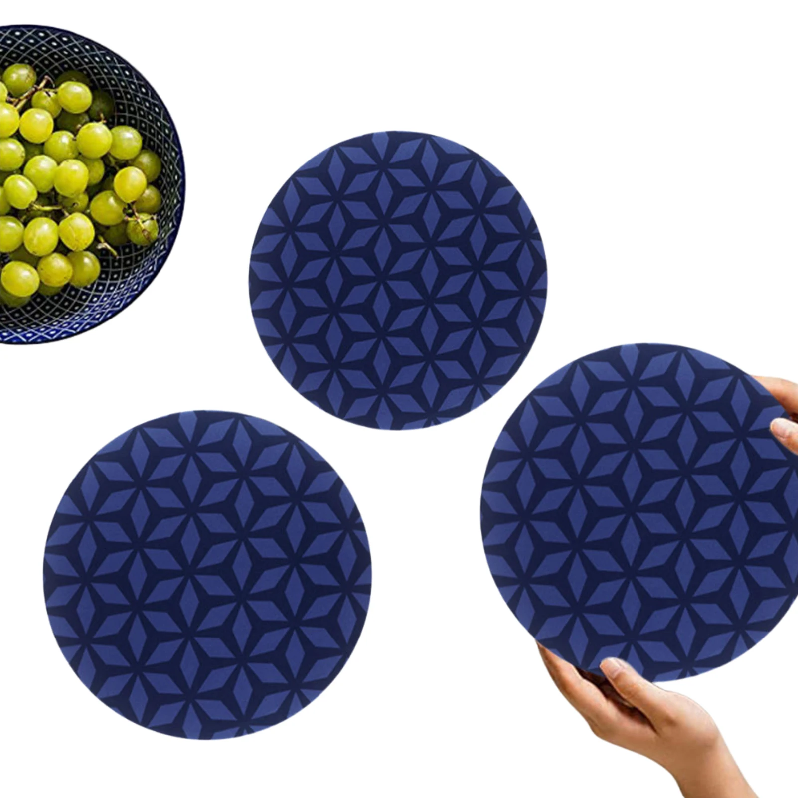 

Elastic Food Storage Covers Fabric Reusable Food Covers Fabric Stretched Bowl Cover Lids For Covering Leftover Bowls Or Proofing
