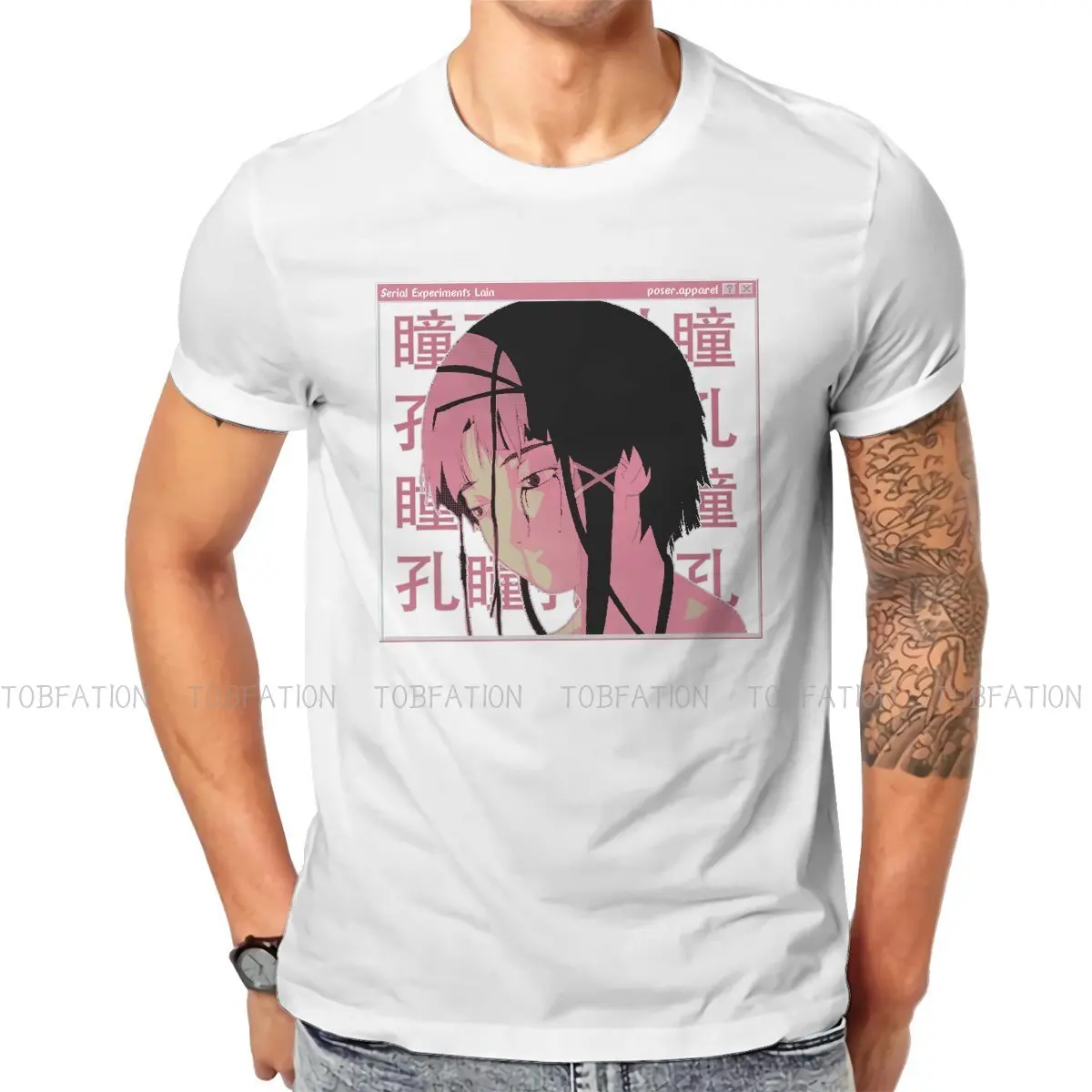 

SAD JAPANESE ANIME AESTHETIC Style TShirt Serial Experiments Lain Anime Comfortable Creative Graphic T Shirt Stuff Hot Sale