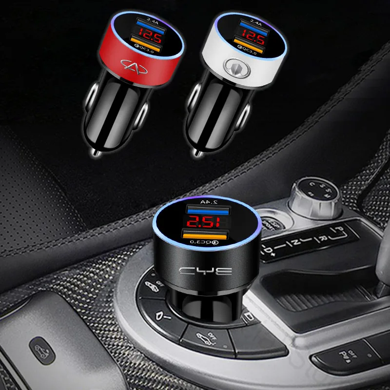 

Автомобильное зарядное устройство с двумя USB-портами, 3,0 А, быстрая зарядка для Subaru Forester Xv Impreza Wrx Sti Outback Legacy Tribecacar, аксессуары