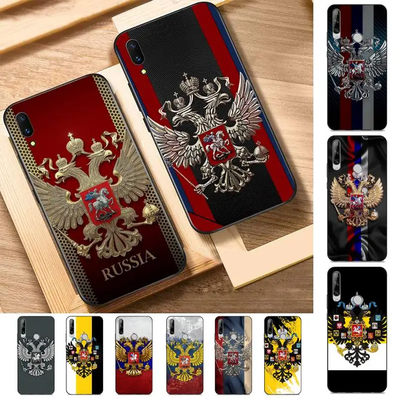 

Russia Russian Flags Phone Case for Huawei Y 6 9 7 5 8s prime 2019 2018 enjoy 7 plus