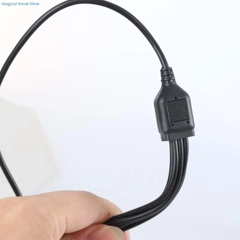 Фото N2UB Удобный многопортовый зарядный шнур USB-разветвитель с 3 5-контактными USB-разъемами и 3 выходными разъемами типа C для со №5