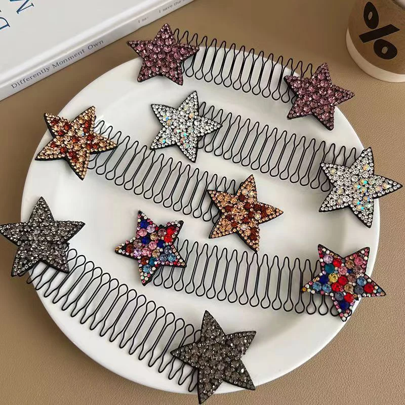 Блестящая металлическая расческа для волос женщин инструмент обшивки со