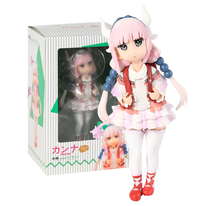 

Девушка-дракон Miss Kobayashi Kanna Kamui, фигурка из ПВХ, аниме, Игрушечная модель, кукла в подарок