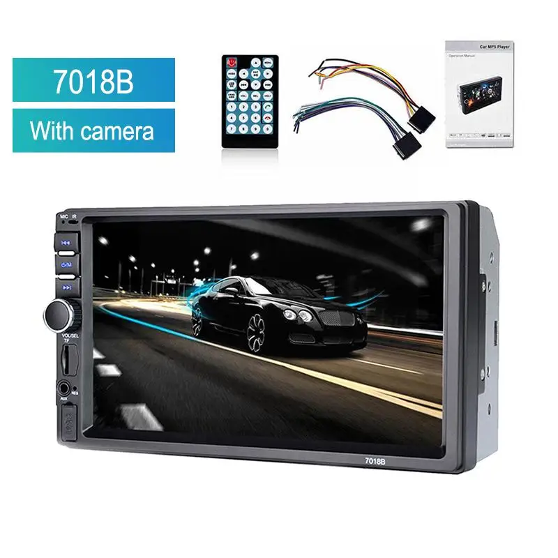 2 Din Car Stereo Car Auto Radio HD 1080P MP5 Player FM 7 GPS Radio Digital Display System Inch Android Audio Screen Bluetoo V5M1 1