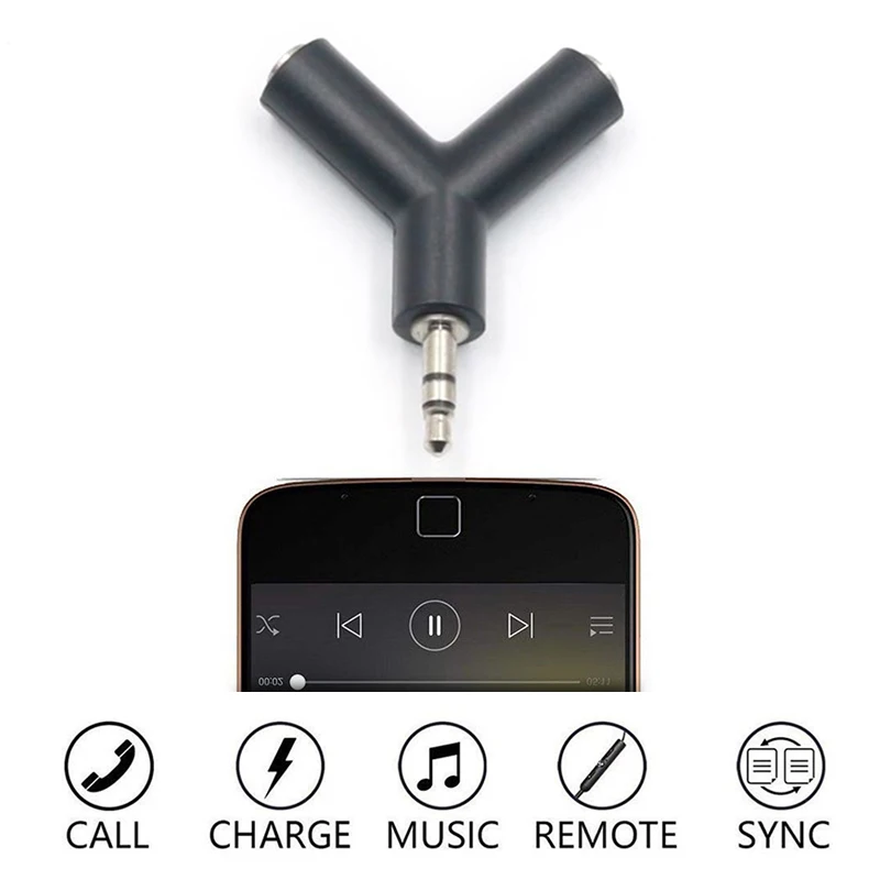 

3.5mm Convenient Audio Line Male To Female Headphone Adapter Double Jack Splitter Audio Splitter Cable Adapter Earphone Adapter