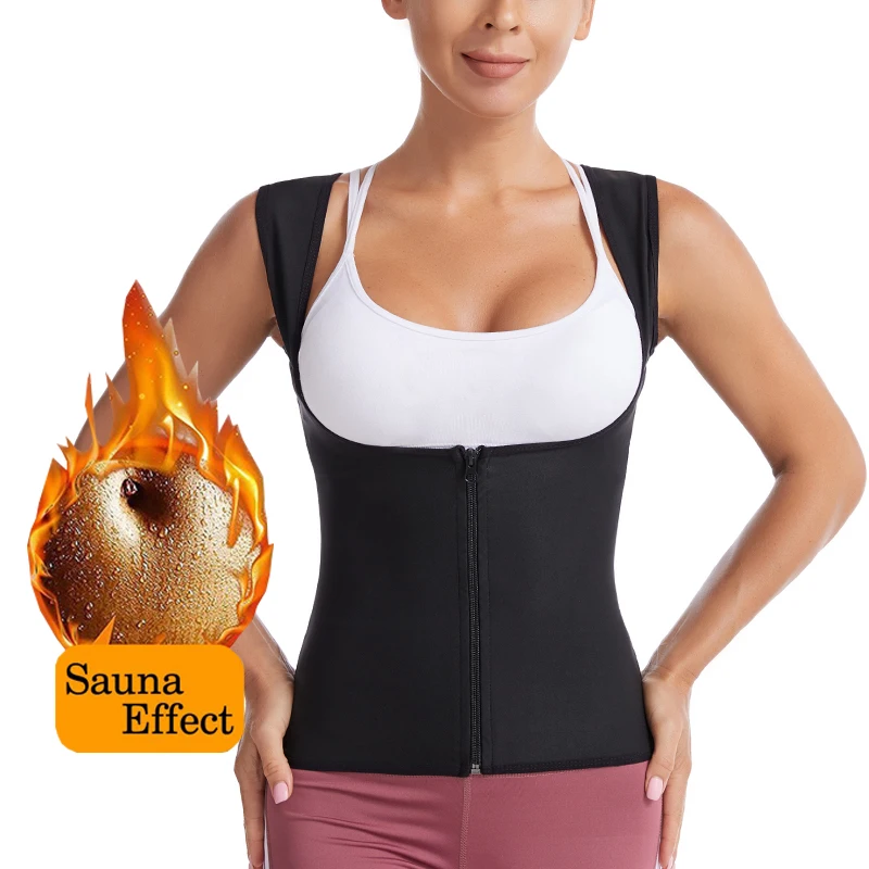 

Hot Warm Vest Women Winter Underwear Top Sauna Thick Thermal Underwear Female Shapewear U Neck Solid Color Thremo Sweat Tank Top