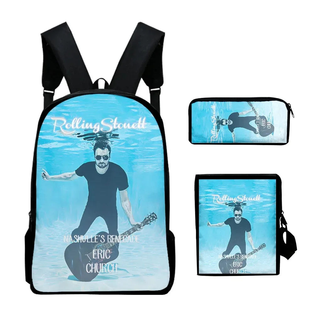 Популярные классные школьные ранцы в стиле Харадзюку С 3D принтом Эрик для церкви