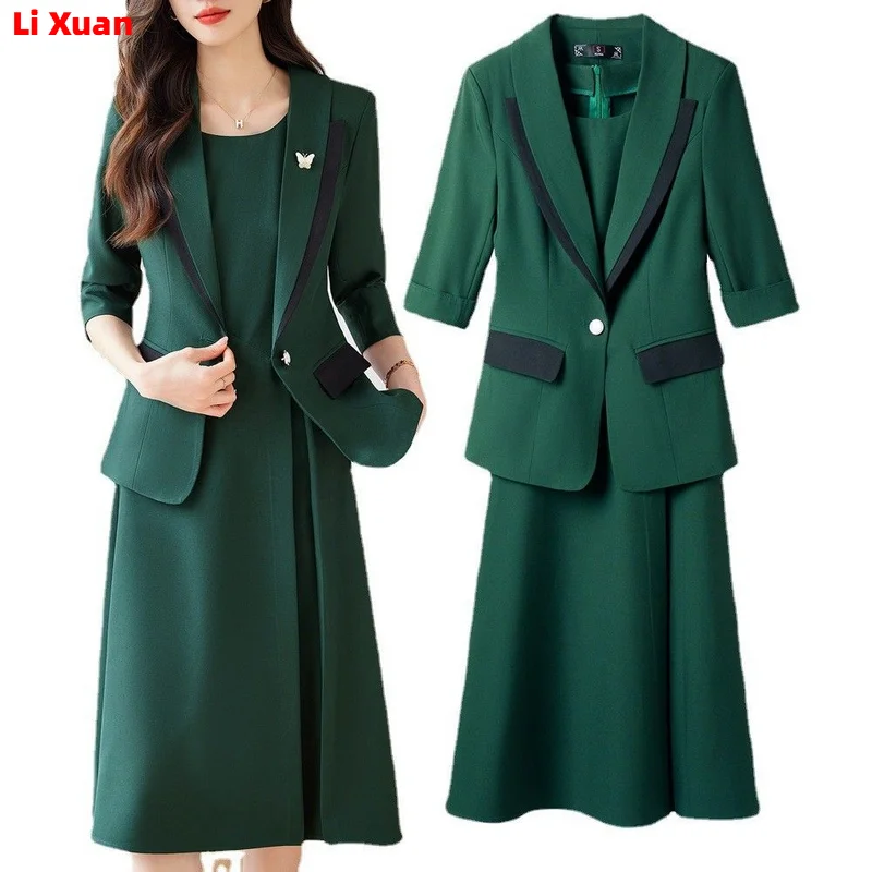 Autumn Women Dresss Suits with Tops and Dress Business Suits Fashion Styles OL Ladies Office Work Wear Professional Blazers Set