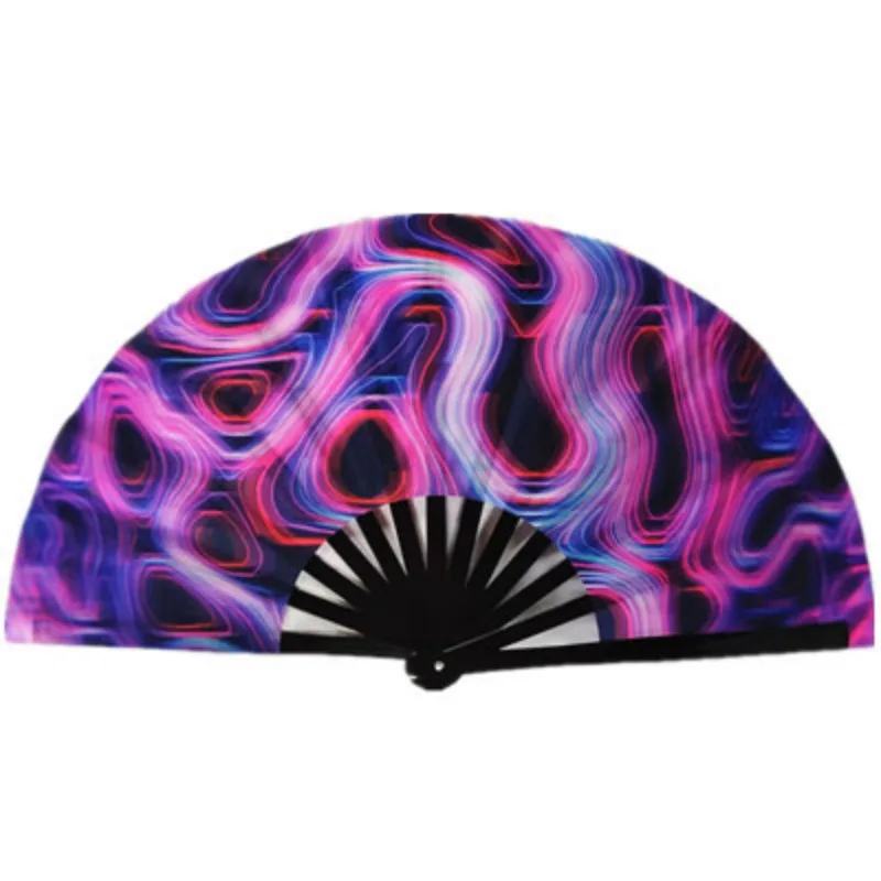 10-дюймовый Флуоресцентный УФ-вентилятор Кунг-фу Бамбуковый Вентилятор Со