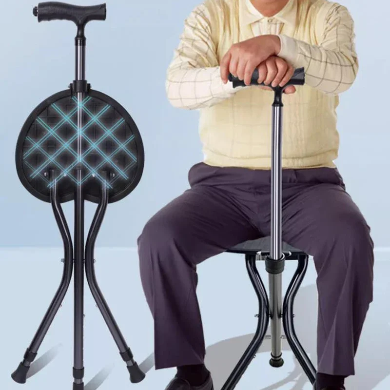 Складной табурет из алюминиевого сплава портативный туристический трость