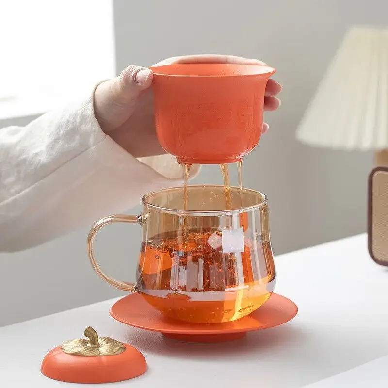 Чайная чашка Persimmon Ruyi простая бытовая креативная для разделения чая