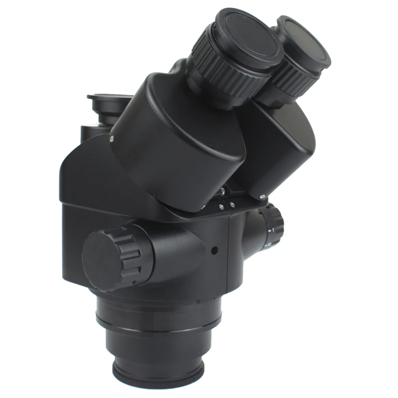 7X-45X 3.5X-90X Simul-Focal Trinocular Microscope Zoom Stereo Head 0.5x 2.0x Auxiliary Objective Lens C-mount Camera