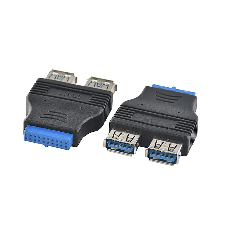 

1PCS USB adapter one minute two usb3.0 turn 2 A female conversion head 20 pin turn double female motherboard expansion DIY