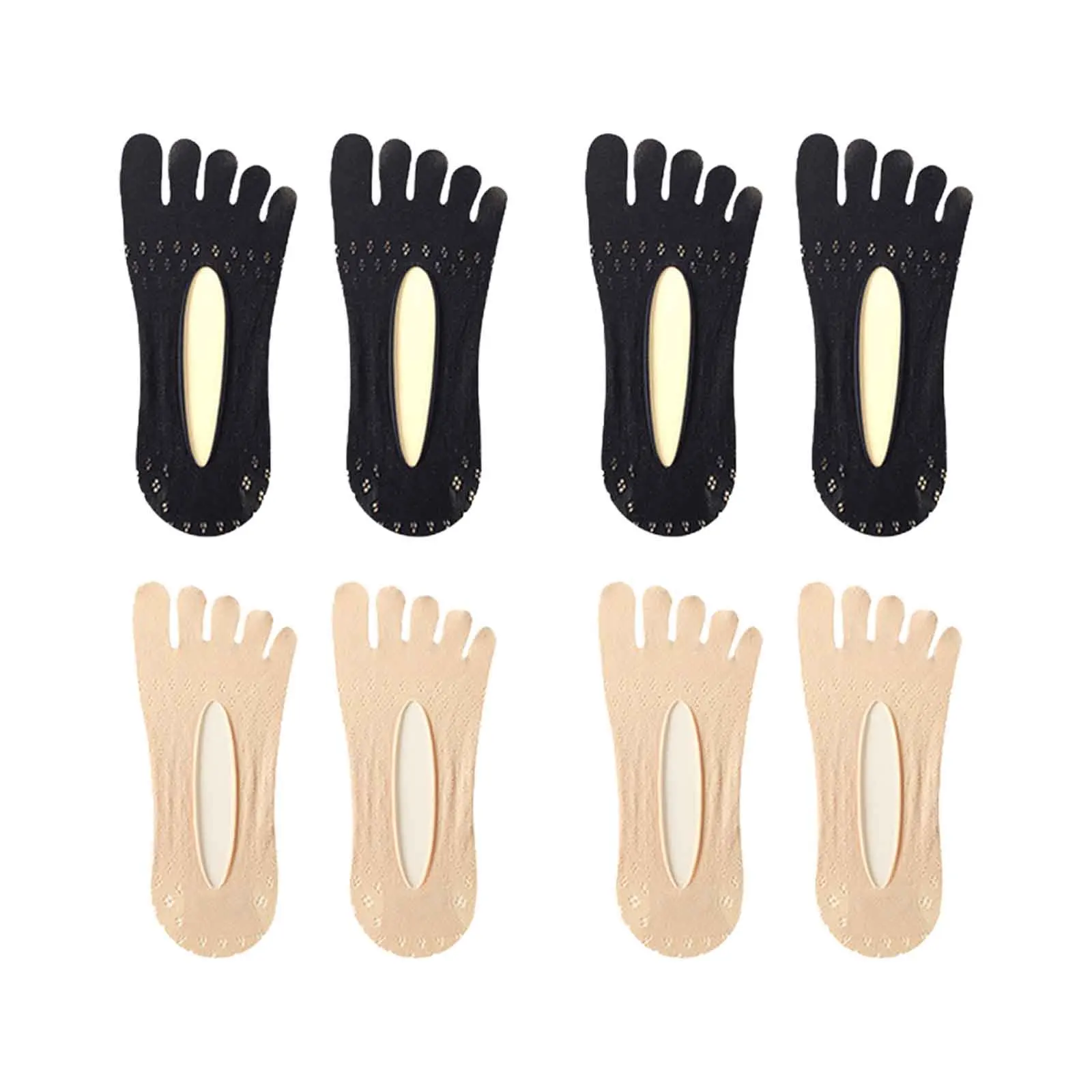 

Durable Five Finger Socks Non-slip Sock 4 Pairs Anti Bunions Breathable For Yoga Health Sock Projoint Antibunions