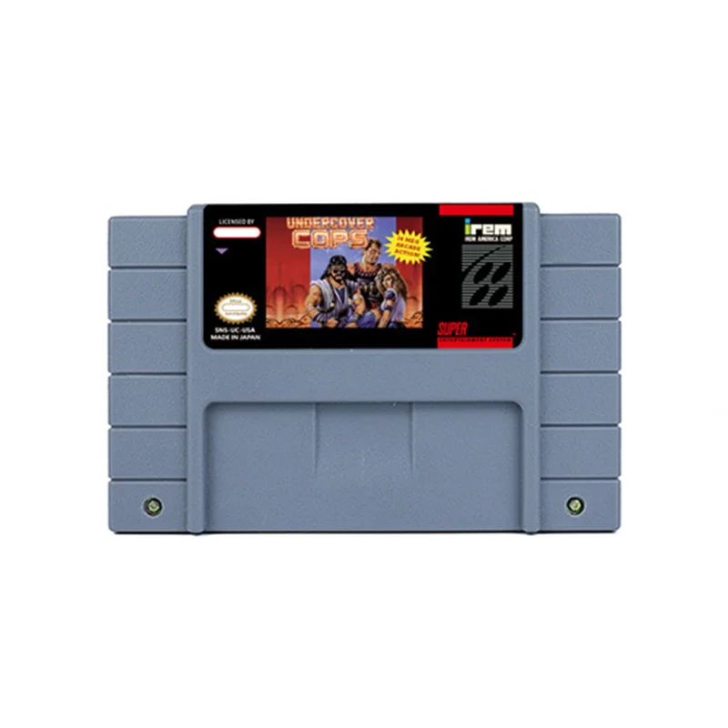 

Undercover Police Action Game for SNES 16 Bit Retro Cart подарок для детей