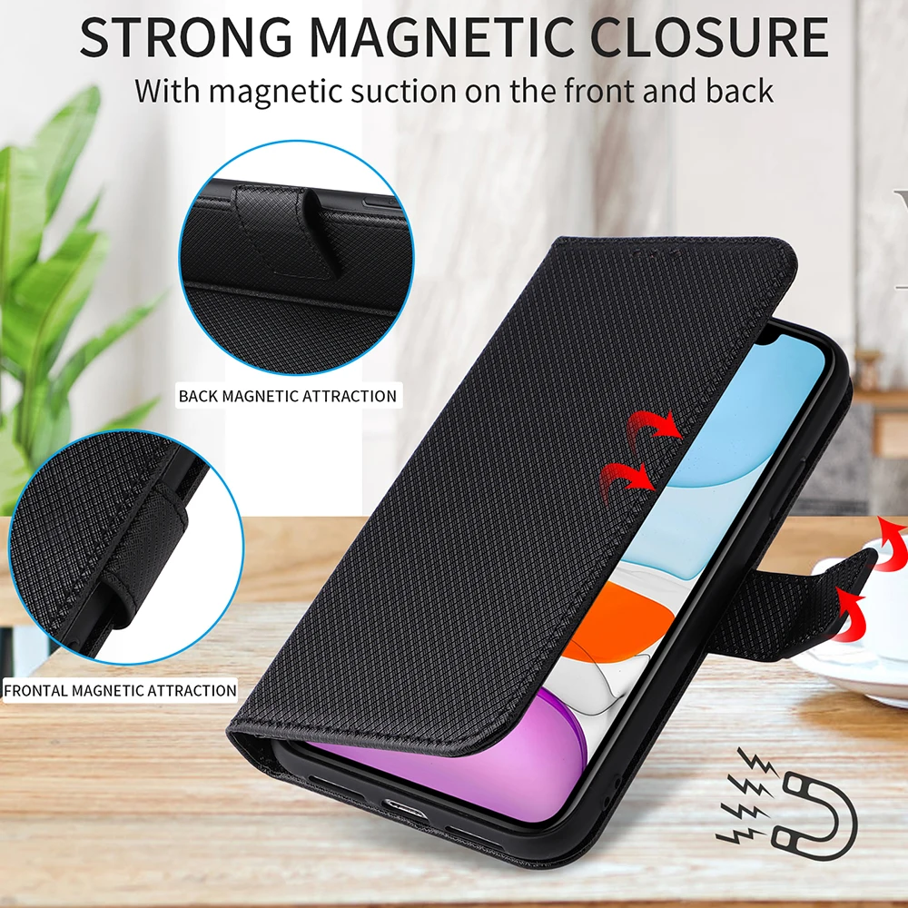 Фото Модный чехол-кошелек с держателем для карт для Oukitel K9 Pro WP15 WP13 C23Pro C22 C21, кожаный защитный чехол-книжка, противоударный чехол для телефона с подставкой №5