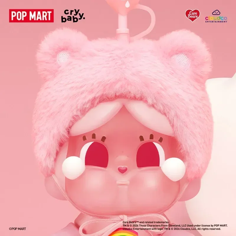 Фото POP MART CRYBABY Серия Care Bears Стеклянная кружка с трубочкой Модная игрушка-сюрприз в случайной коробке Загадочная коробка-сюрприз Фигурка-сюрприз Подарок-сюрприз №1