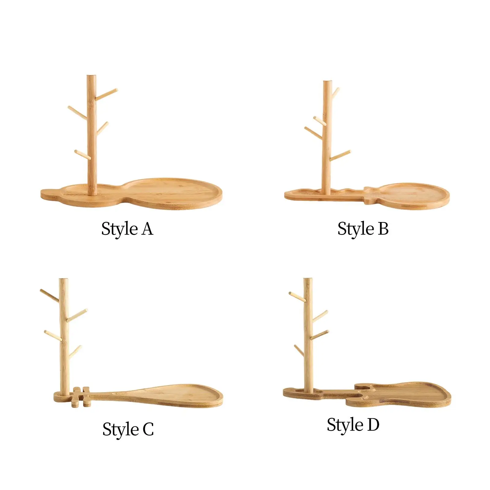 

Wooden Jewelry Organizer Multifunctional Centerpiece Attractive Hanging Stand Rack for Rings Bracelet Trinket Watches Keys