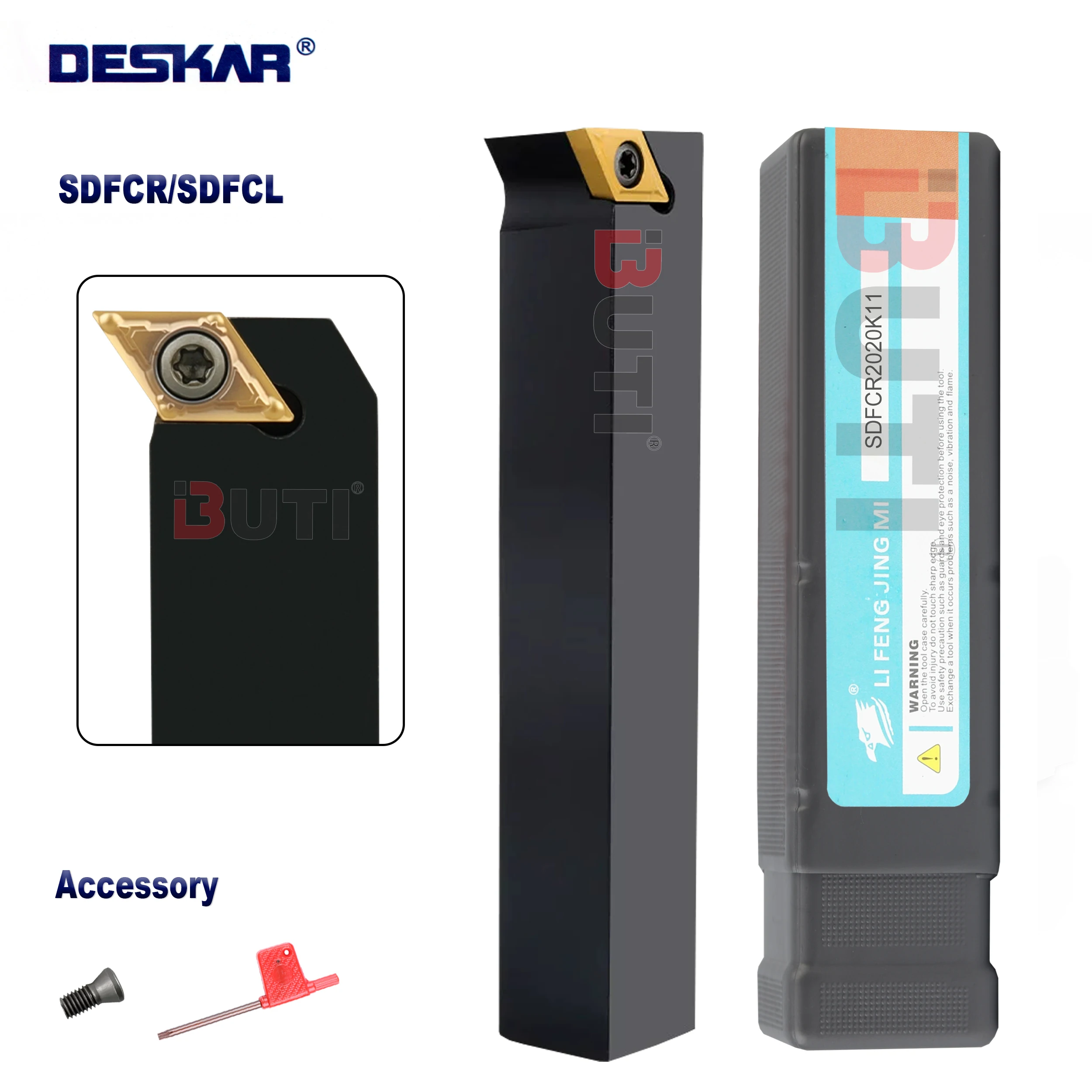 

DESKAR 100% оригинальный держатель фрезы SDFCR1212 SDFCR1616 SDFCR2020 SDFCR2525 Внешние токарные инструменты SDFCR SDFCL Токарный станок с ЧПУ