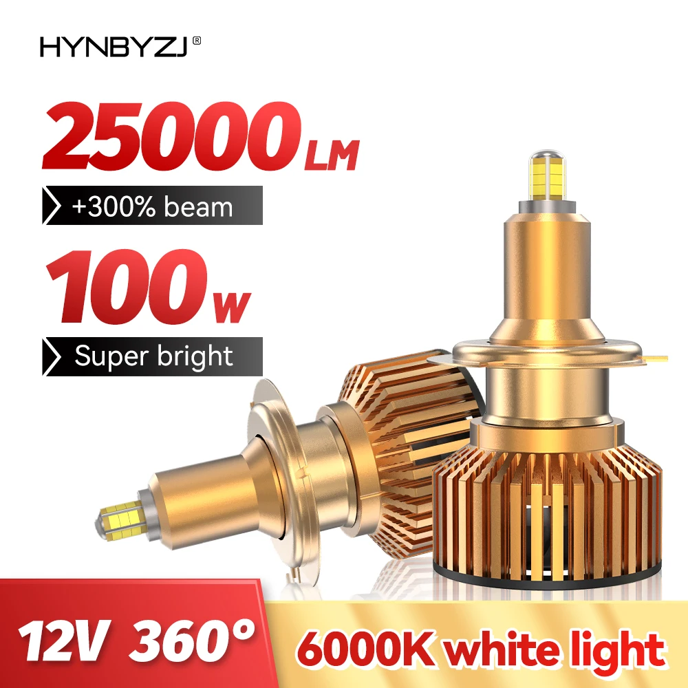 

HYNBYZJH7 светодиодный Canbus автомобильная лампа для фар 4 стороны H1 H11 H8 H9 H11 HB3 9005 HB4 9006 9012 HIR2 100W