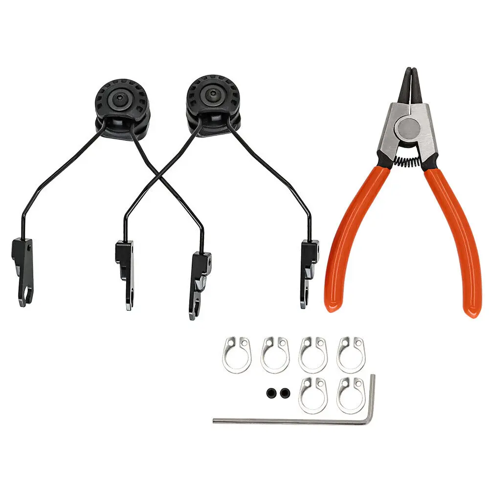 Tactical Headset Helmet ARC Rail Adapter Sordin Bracket Compatible with MSA SORDIN Headset for Tactical Hunting Airsoft Sports