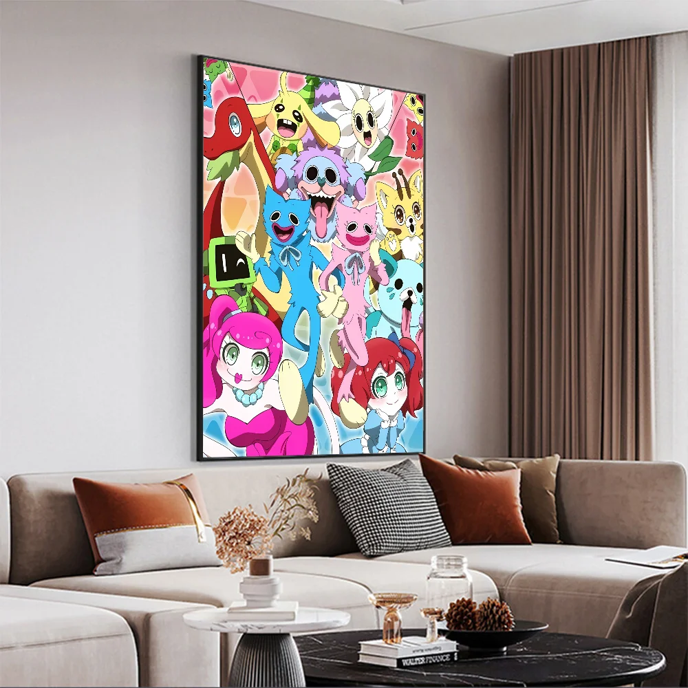 H-Huggys-Game-Wuggys самоклеящийся художественный постер необычная наклейка на стену для