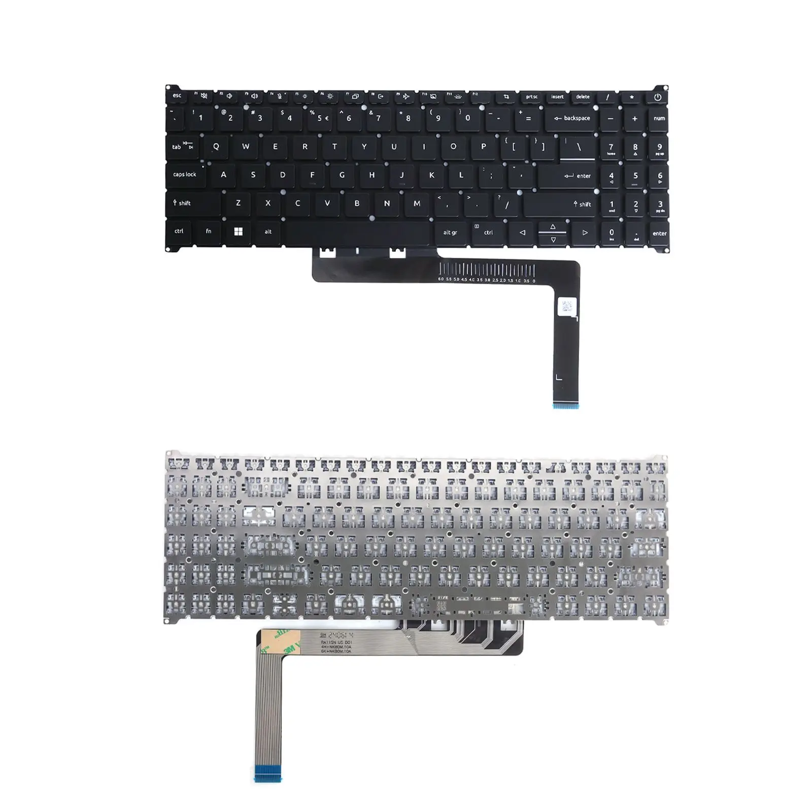 Клавиатура ноутбука США для ACER Aspire 3 A315-59G 5 A515-57 A515-57G черная с подсветкой