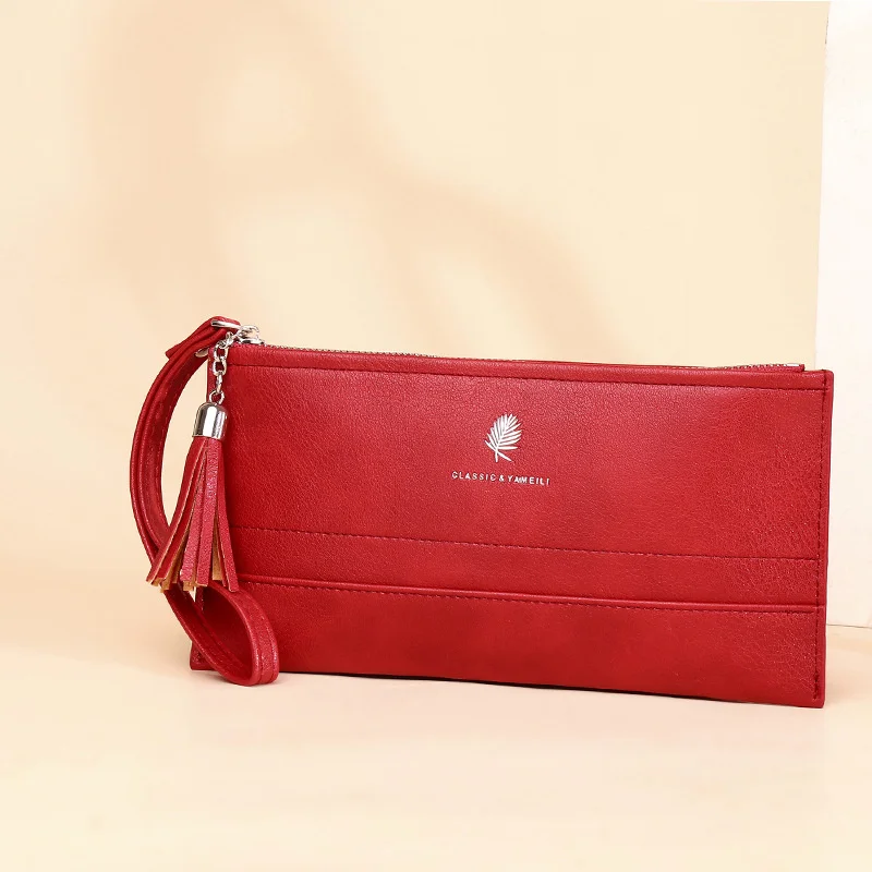 

Новый женский модный кошелек, Длинный кошелек, модная сумочка, вместительная сумка для мобильного телефона с пряжкой