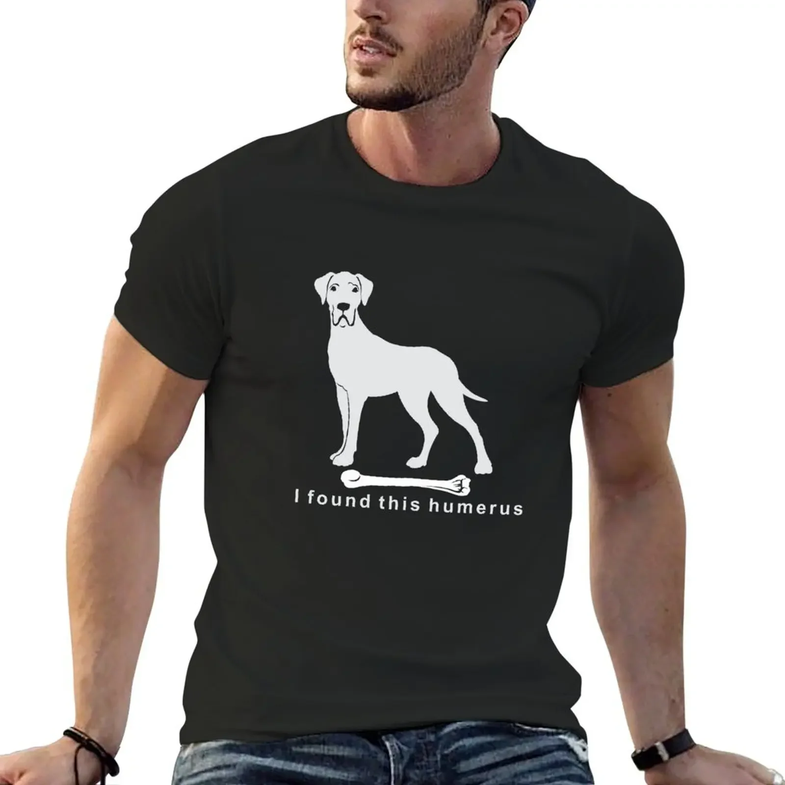 Я нашел эту юмором | Великий дога NickerStickers? on Redbubble T-Shirt набор мужских футболок с