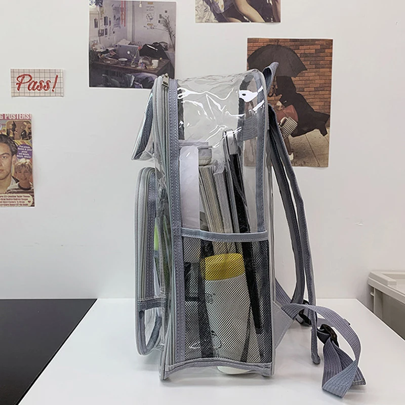 Водонепроницаемый прозрачный школьный ранец для девочек вместительный