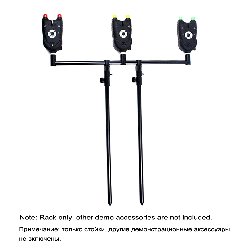 

2PCS Adjustable Aluminum alloy Fishing Rod Holder Pod Buzz Bar Rack for Bite Alarms 20cm 25cm 30cm 40cm 50cm 90cm N0285
