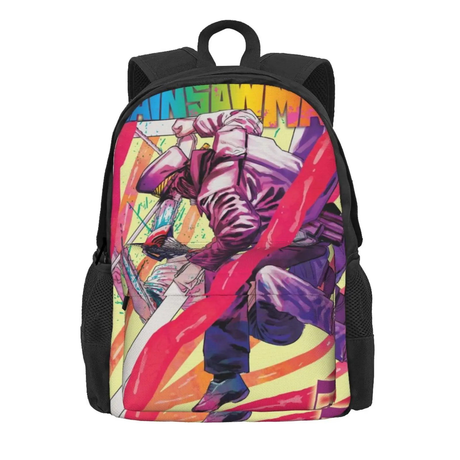 Chainsaw Man 4 school bags Kawaii Woman Backpack Anime Ita Bag Man Bag Women'S Bag Tote Bag